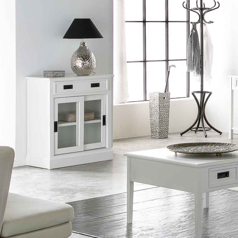 WHITE WOOD CABINET