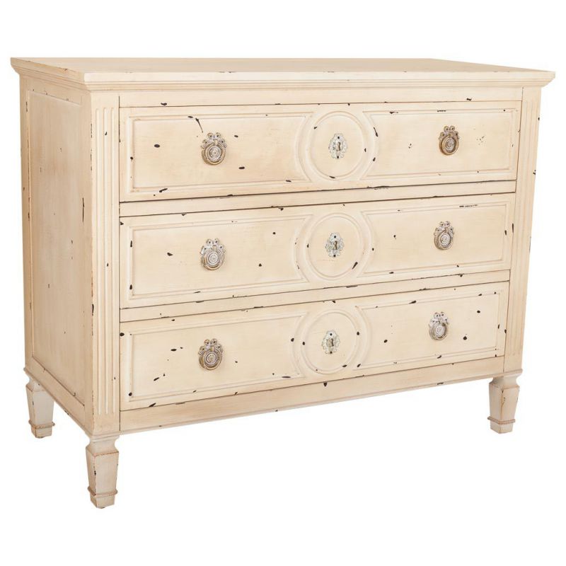 WOODEN CHEST OF 3 DRAWERS