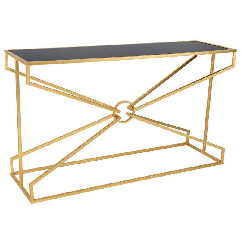 CONSOLE TABLE WITH BLACK MIRROR