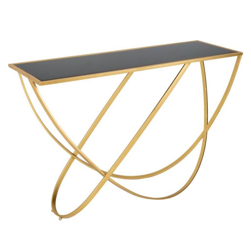 CONSOLE TABLE WITH BLACK MIRROR
