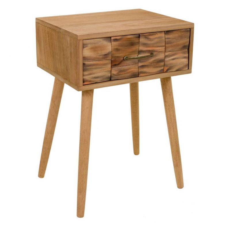 WOODEN TABLE WITH 1 DRAWER