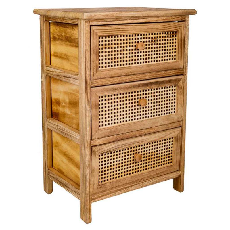 WOOD CABINET 3 DRAWERS