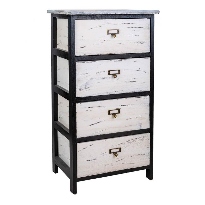 WOOD CABINET 4DRAWERS