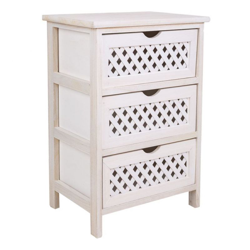 WOOD CABINET 3 DRAWERS