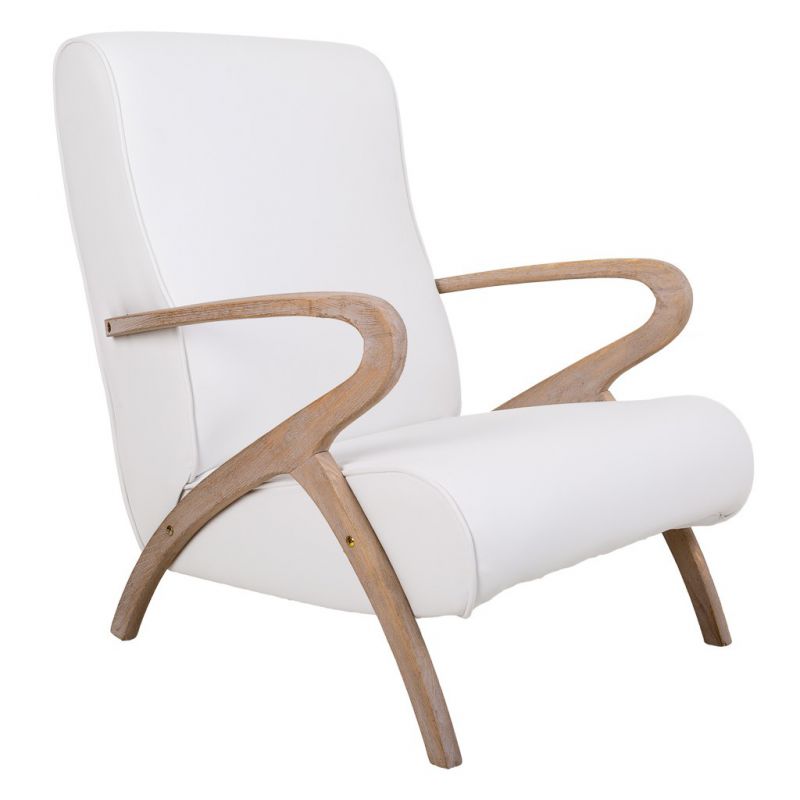 UPHOLSTERED WOODEN ARMCHAIR