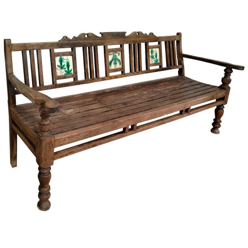 BROWN HANDMADE FINISHED BENCH