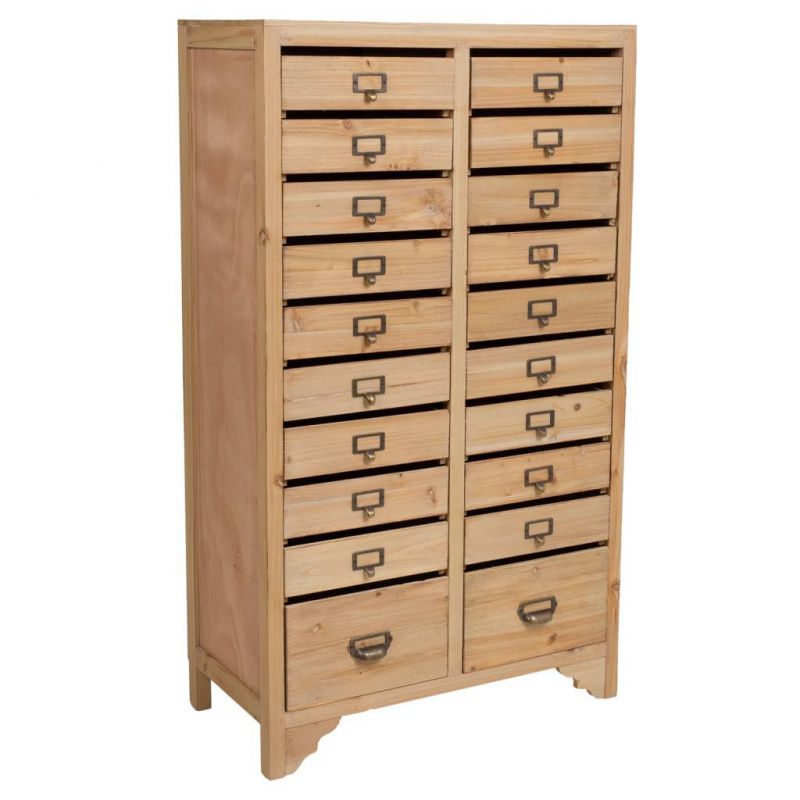 WOODEN CABINET WITH DRAWERS