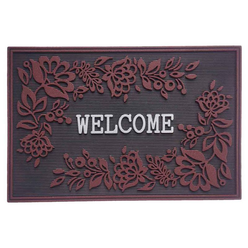 RED FINISH RUBBER DOORMAT