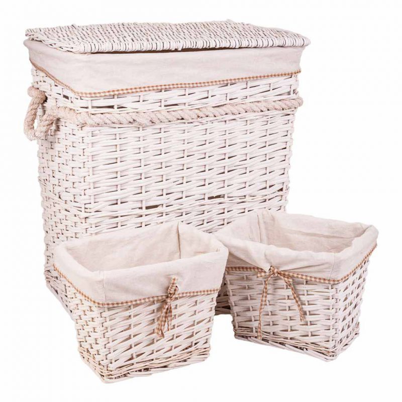 WILLOW LAUNDRY HAMPER WITH 2 BASKETS