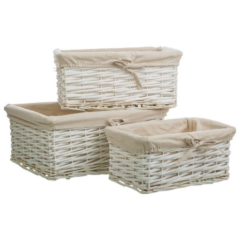3 LAUNDRY WILLOW BASKET