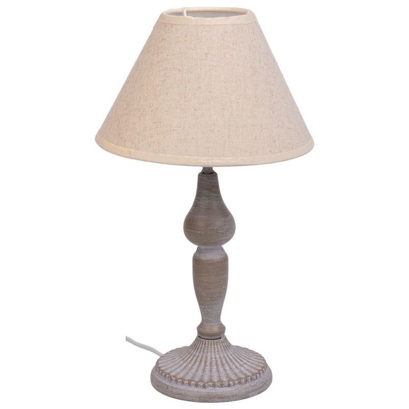 GREY METAL TABLE LAMP