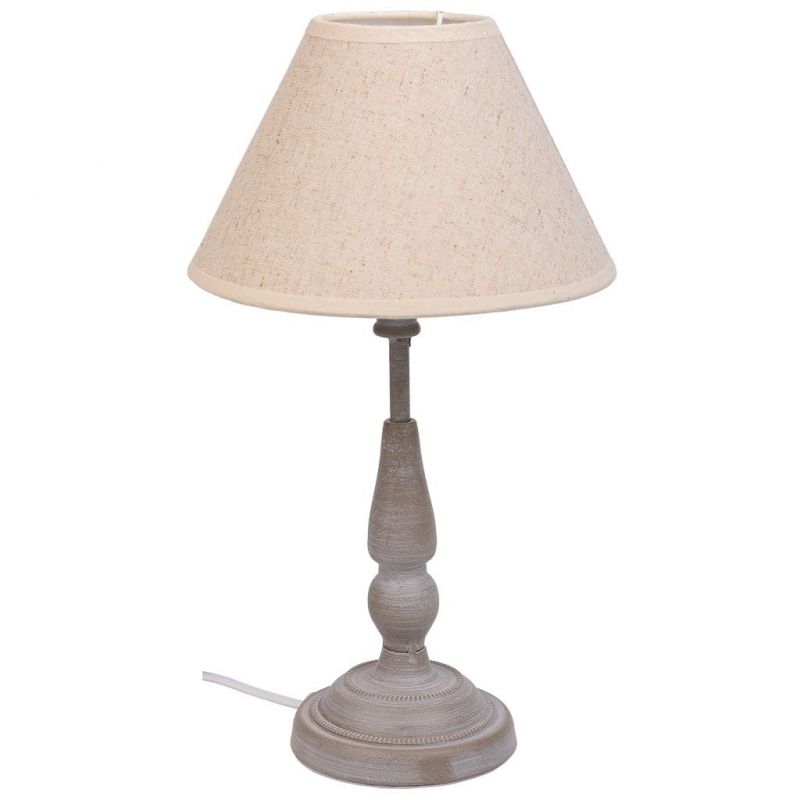 GREY METAL TABLE LAMP