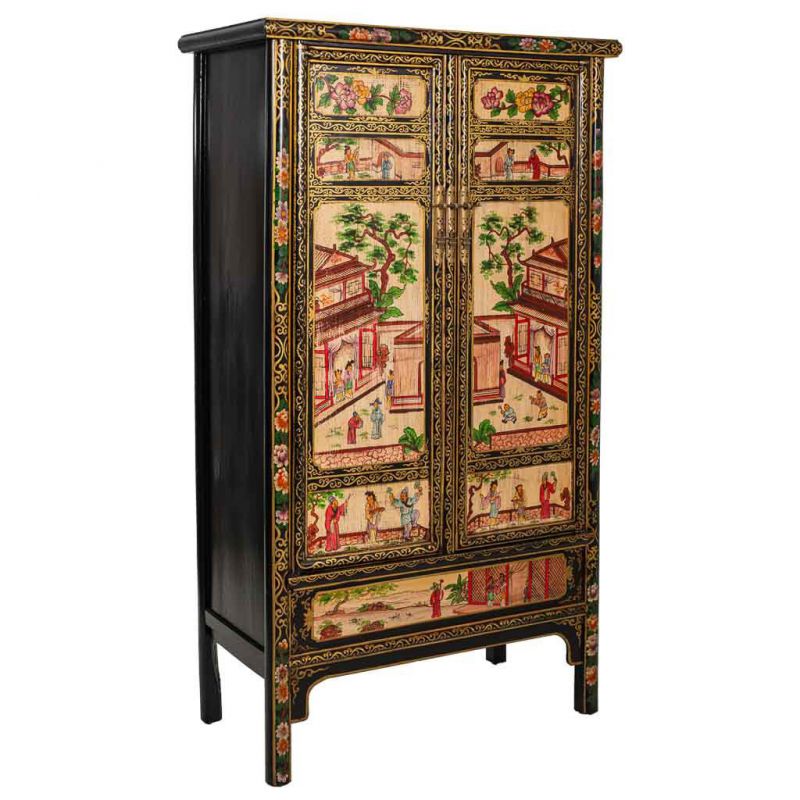 WOOD PAINTED CABINET
