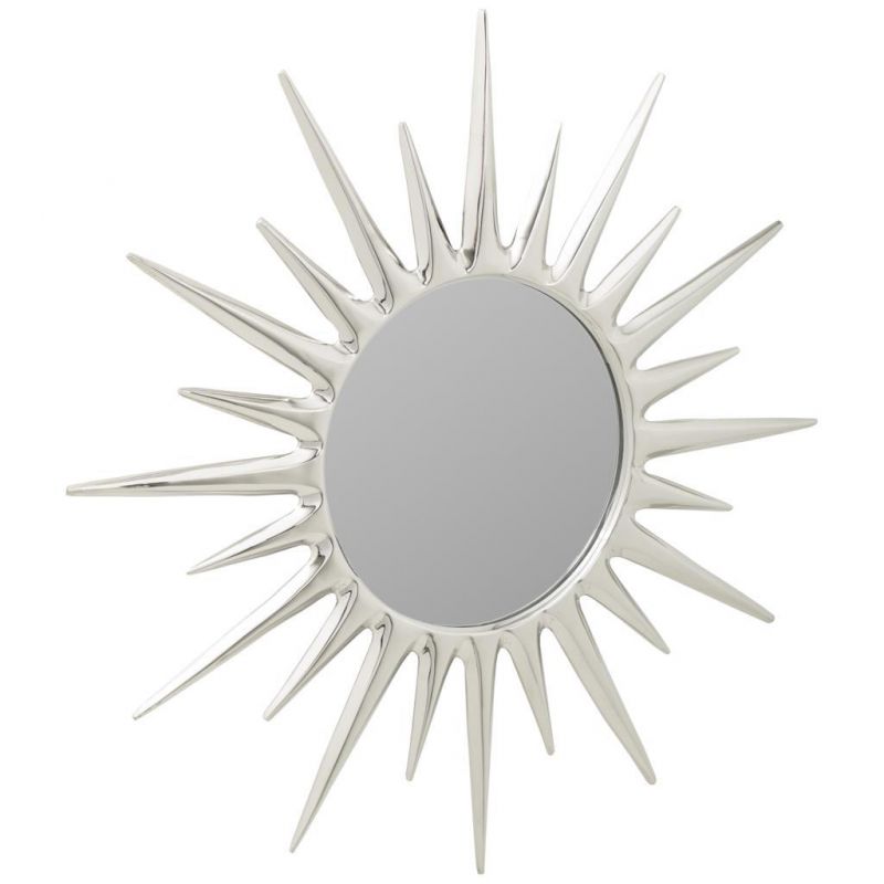 Espejo de metal efecto sol
